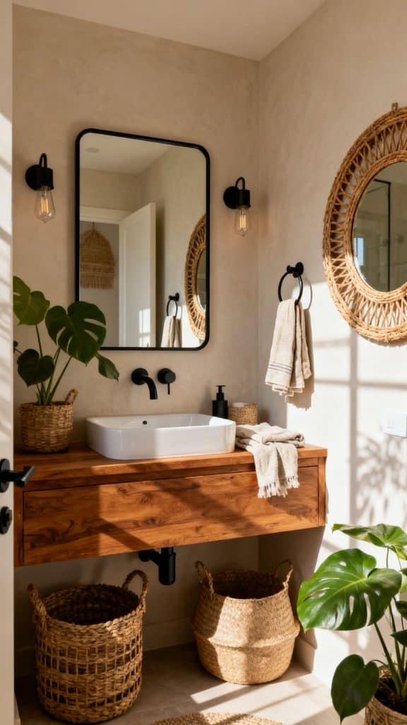 Boho Small Bathroom Ideas 2