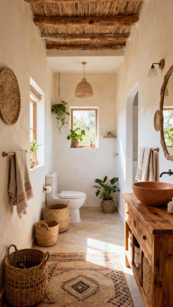 Boho Small Bathroom Ideas 6