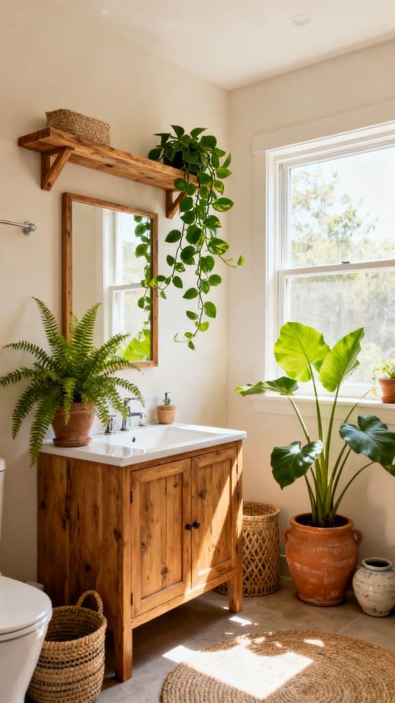 Boho Small Bathroom Ideas 7