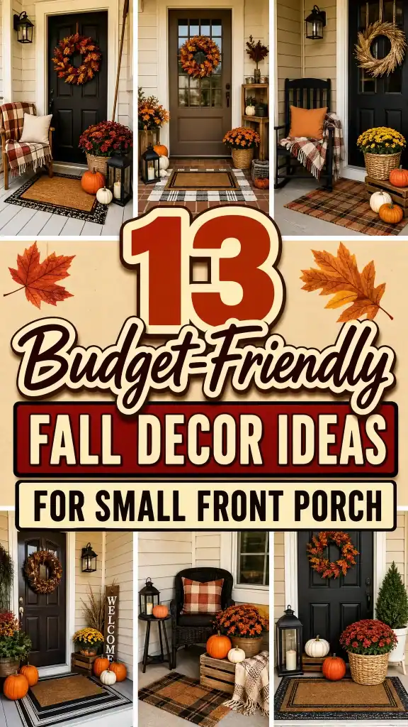 Outdoor Fall Decor Ideas For Small Front Porch 4