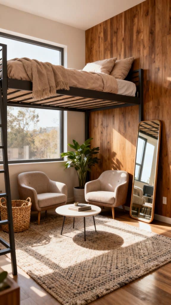 Pin Lofted Bed Dorm Room Ideas 3