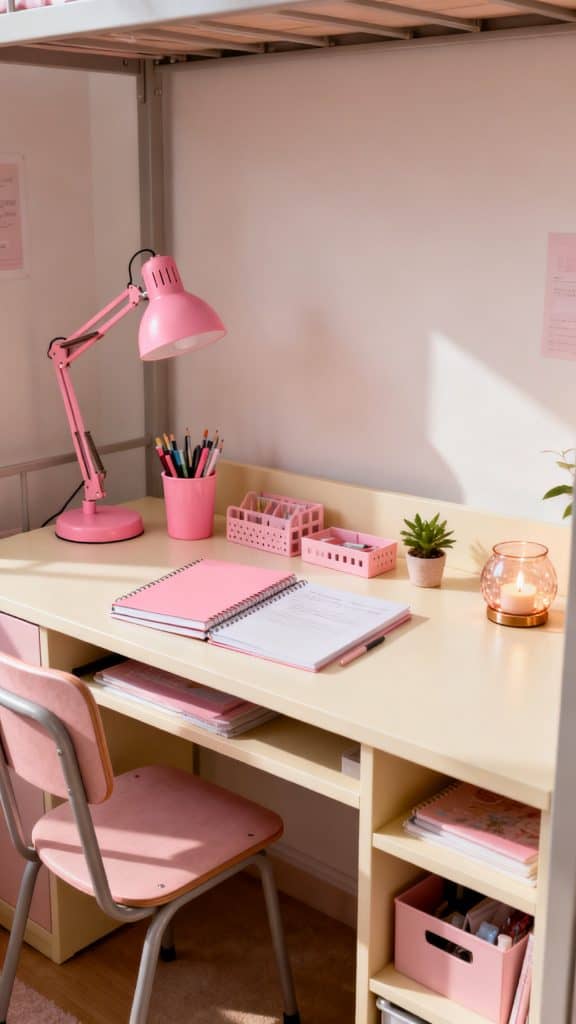 Pink Dorm Room Decor Ideas 5
