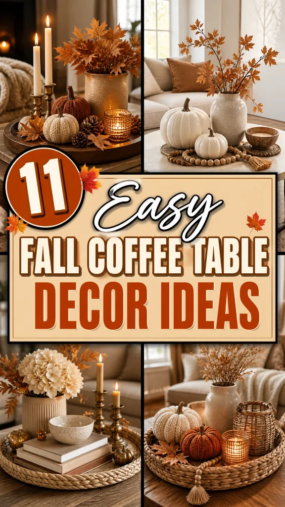 pin Fall Coffee Table Decor Ideas 5