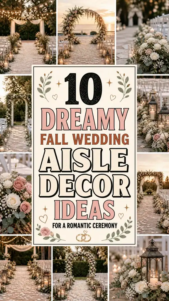 Fall Wedding Aisle Decor Ideas