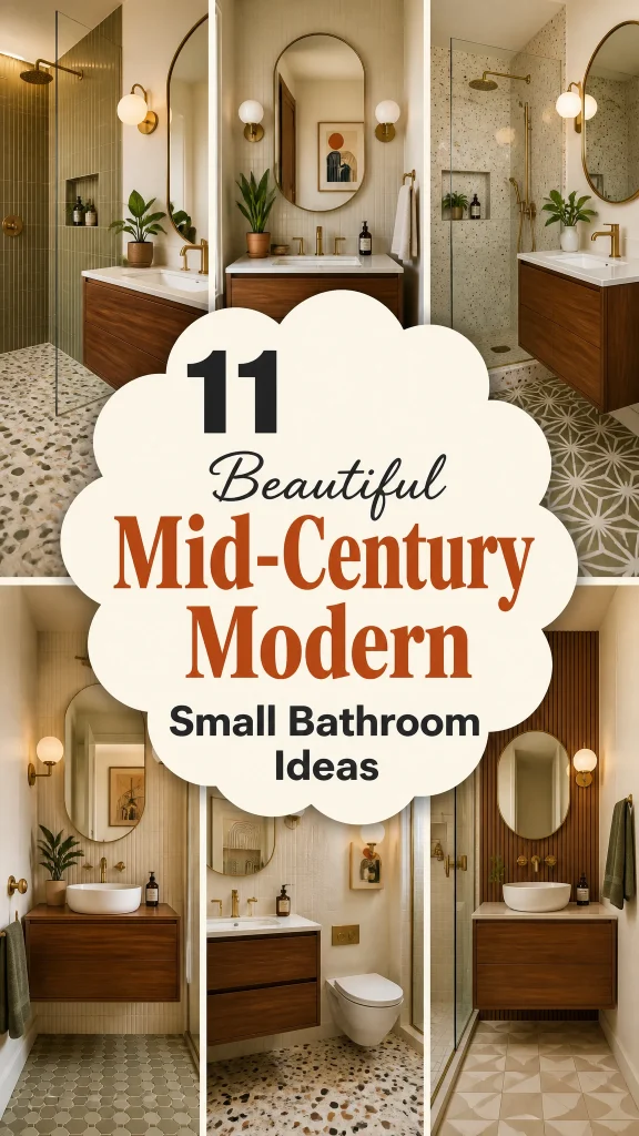 Mid-Century Modern Small Bathroom Ideas