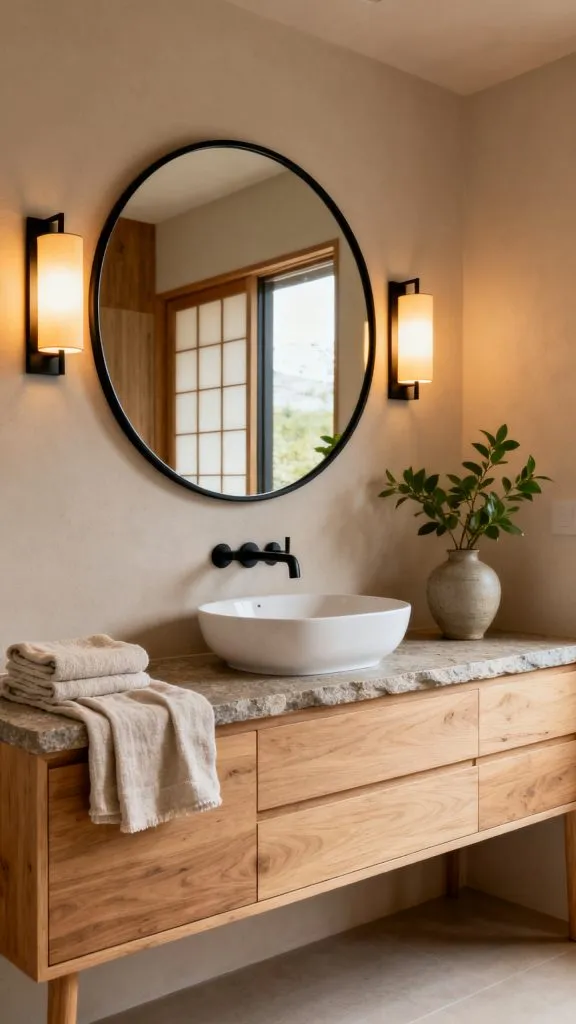 11 Japandi Small Bathroom Ideas 3