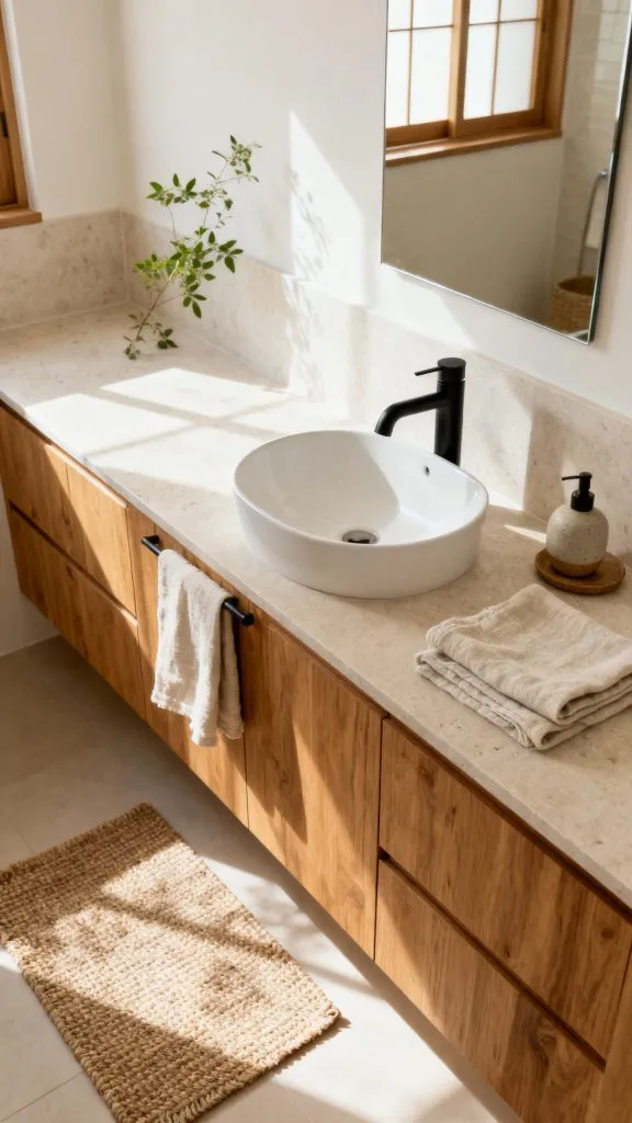 11 Japandi Small Bathroom Ideas 5