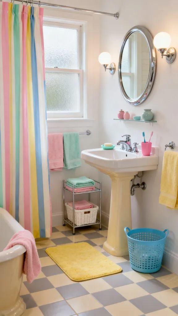 11 Retro Small Bathroom Ideas 10