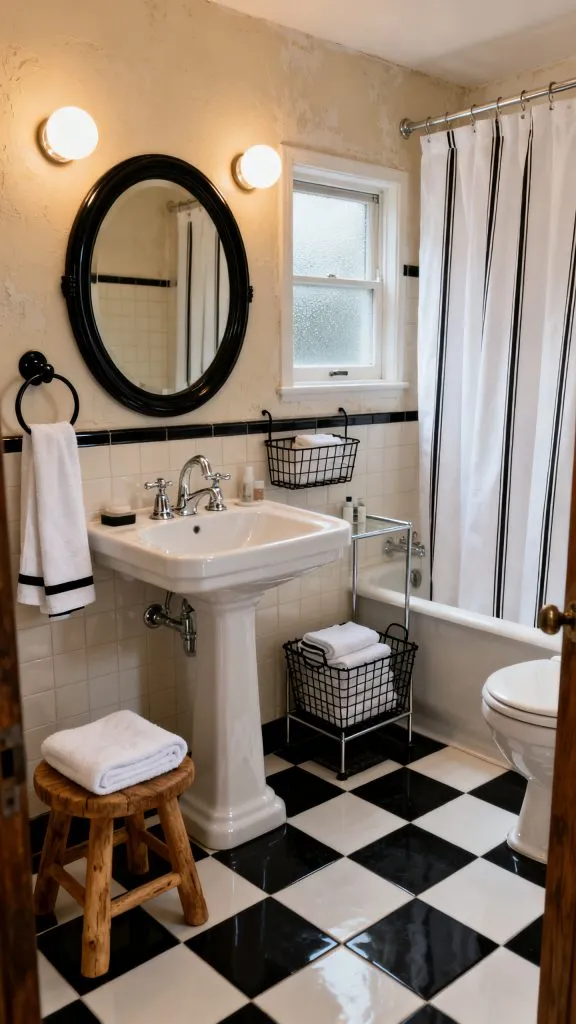 11 Retro Small Bathroom Ideas 3