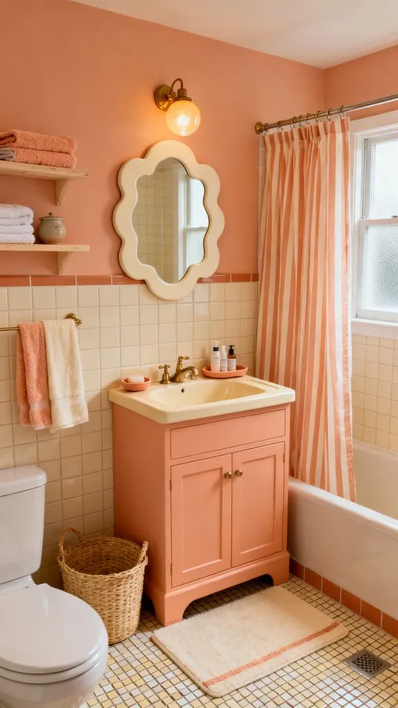11 Retro Small Bathroom Ideas 6