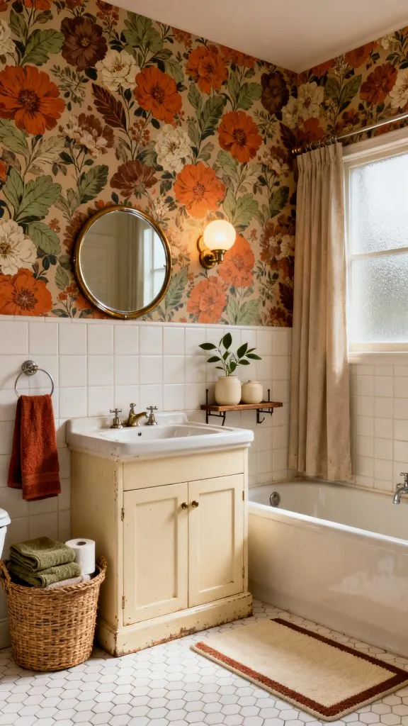 11 Retro Small Bathroom Ideas 7