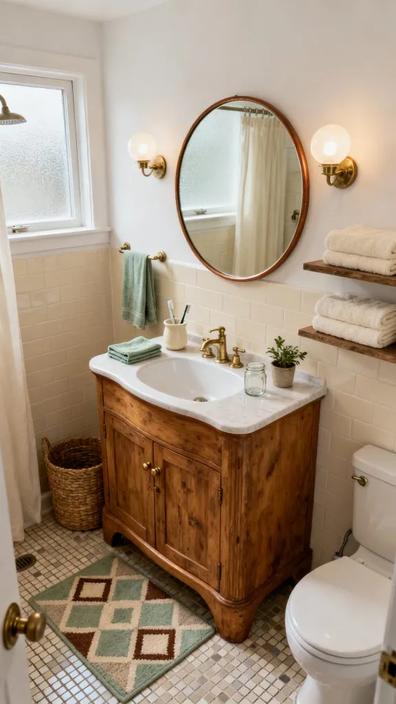 11 Retro Small Bathroom Ideas 9