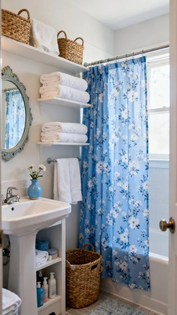 11 blue college apartment bathroom ideas 7