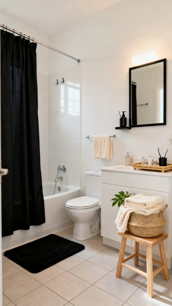 Black College Apartment Bathroom Ideas 2 5