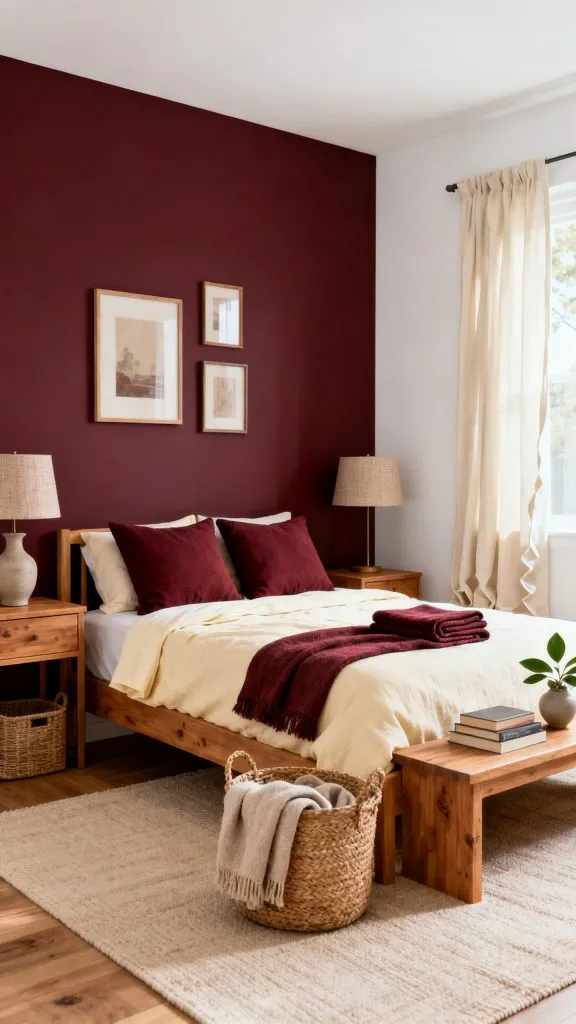 Burgundy Bedroom Ideas 1