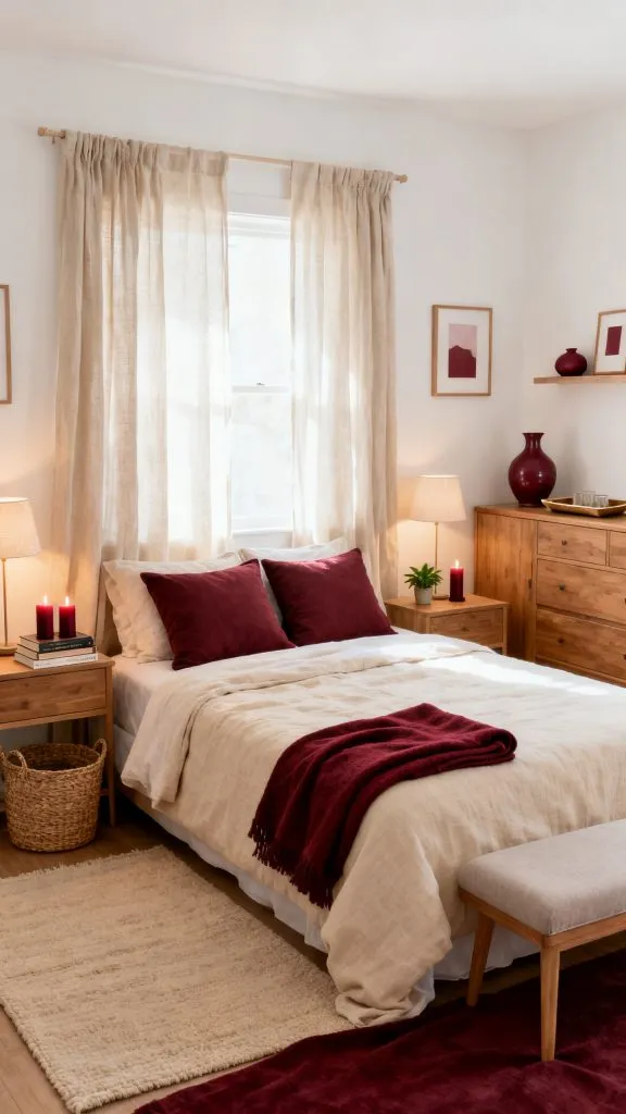 Burgundy Bedroom Ideas 10