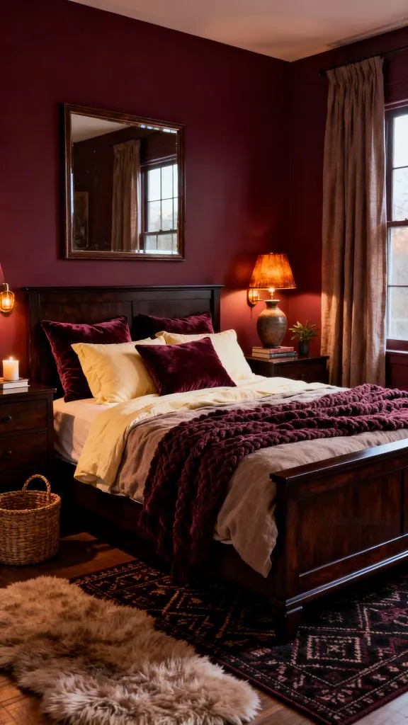 Burgundy Bedroom Ideas 11