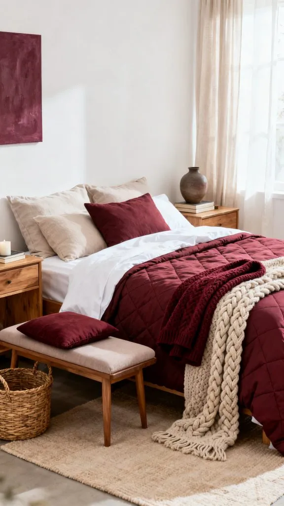 Burgundy Bedroom Ideas 2
