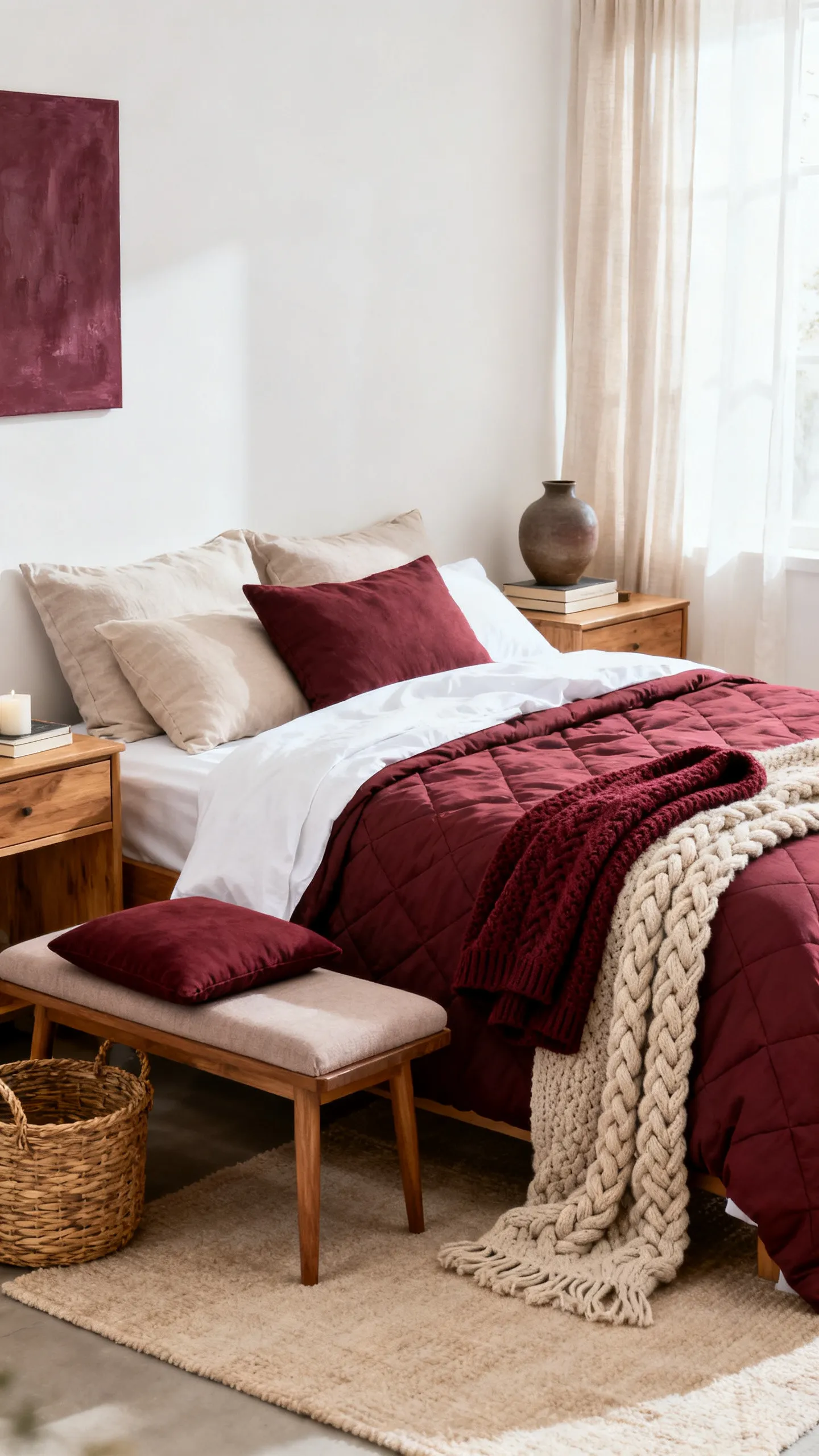 Burgundy Bedroom Ideas 2