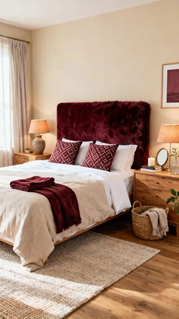 Burgundy Bedroom Ideas 6