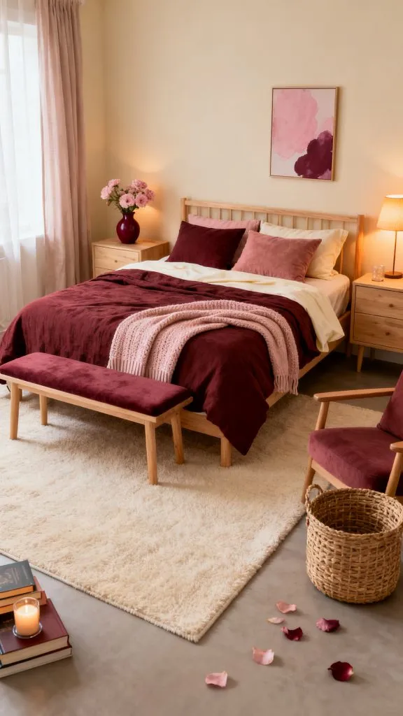 Burgundy Bedroom Ideas 8