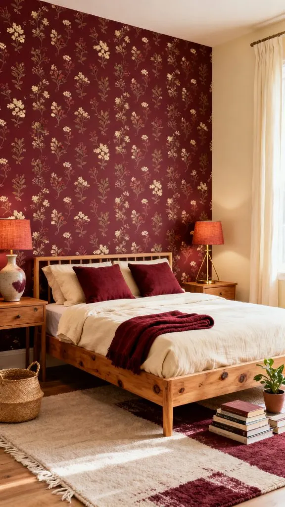 Burgundy Bedroom Ideas 9