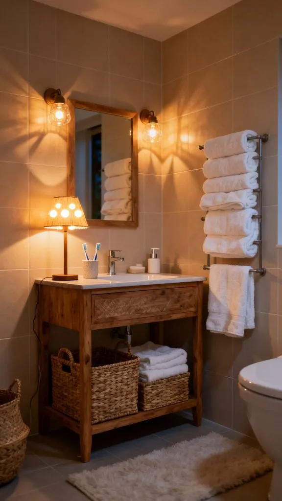 Cozy College Apartment Bathroom Ideas 10