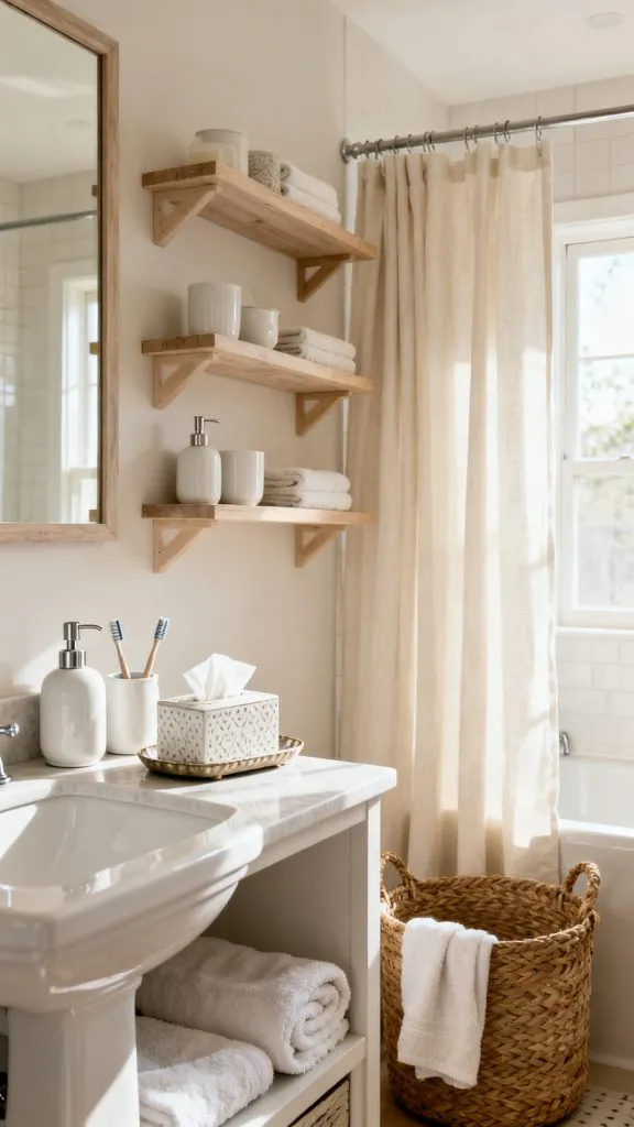 Cozy College Apartment Bathroom Ideas 11