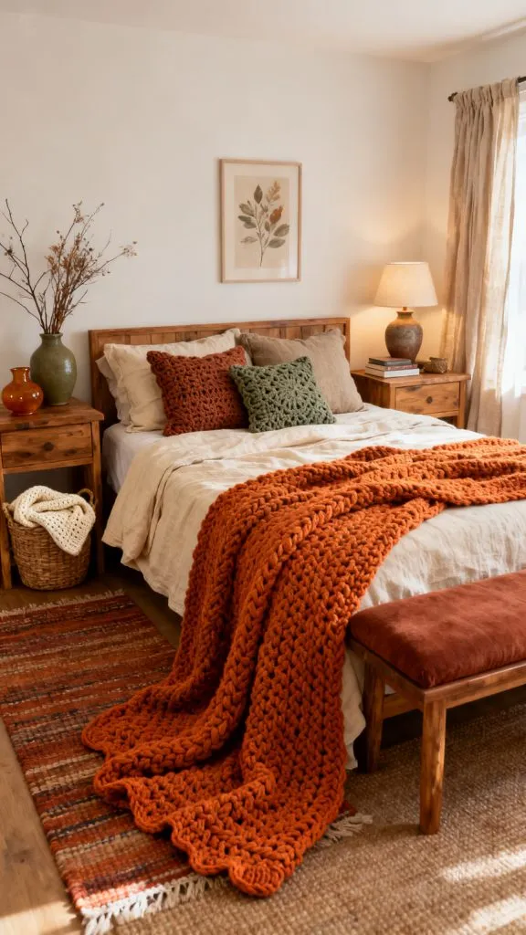 Cozy Crochet Fall Decor Ideas 5
