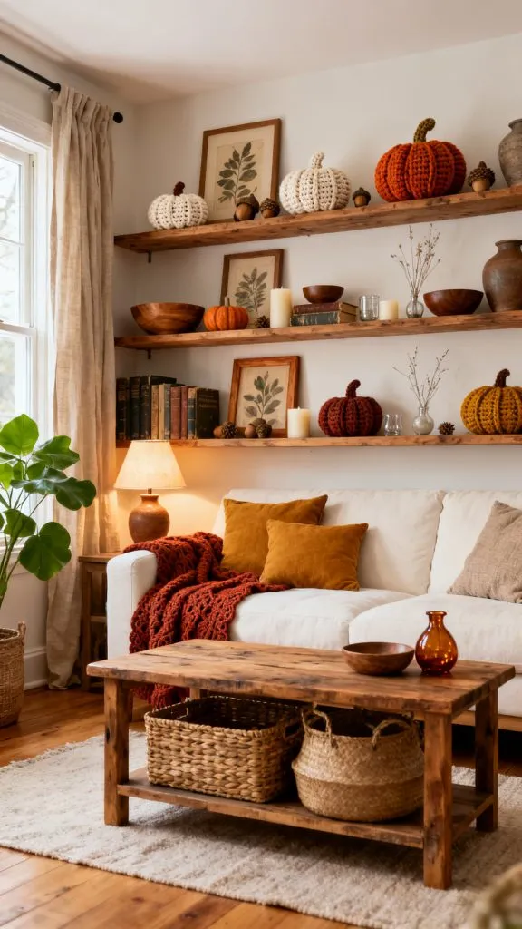 Cozy Crochet Fall Decor Ideas 7