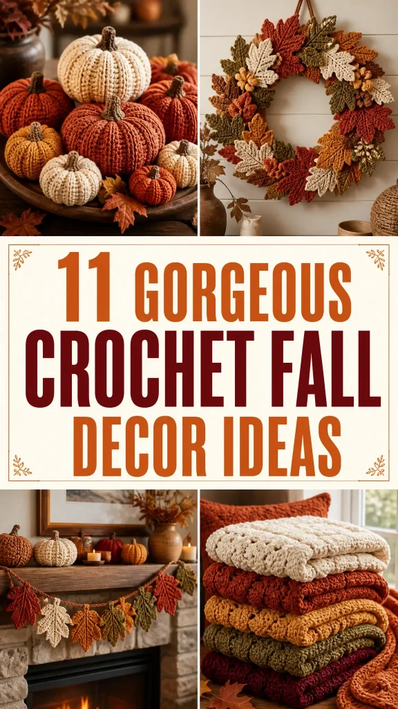 Crochet Fall Decor Ideas 3
