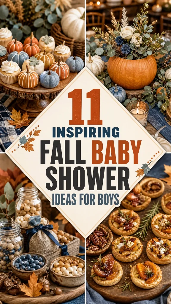 Fall Baby Shower Ideas for Boys 2
