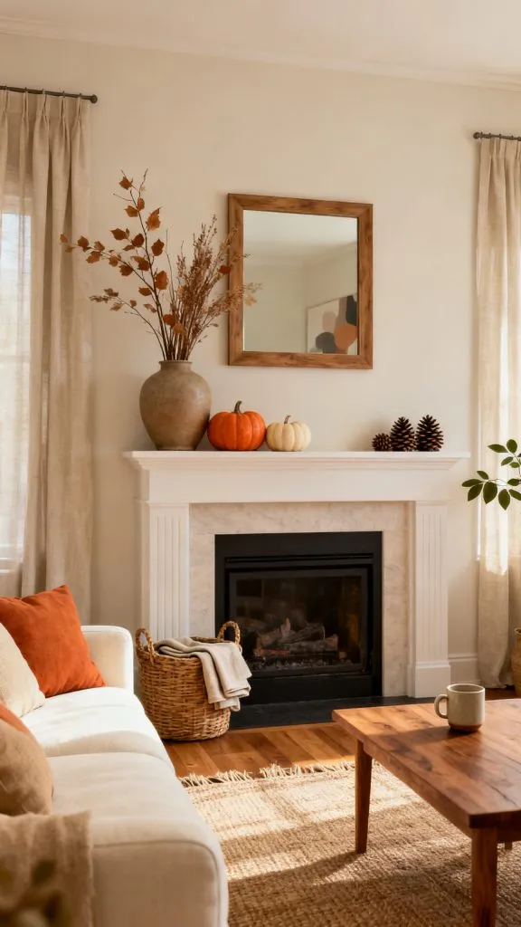 Fall Fireplace Decor Ideas 1 11