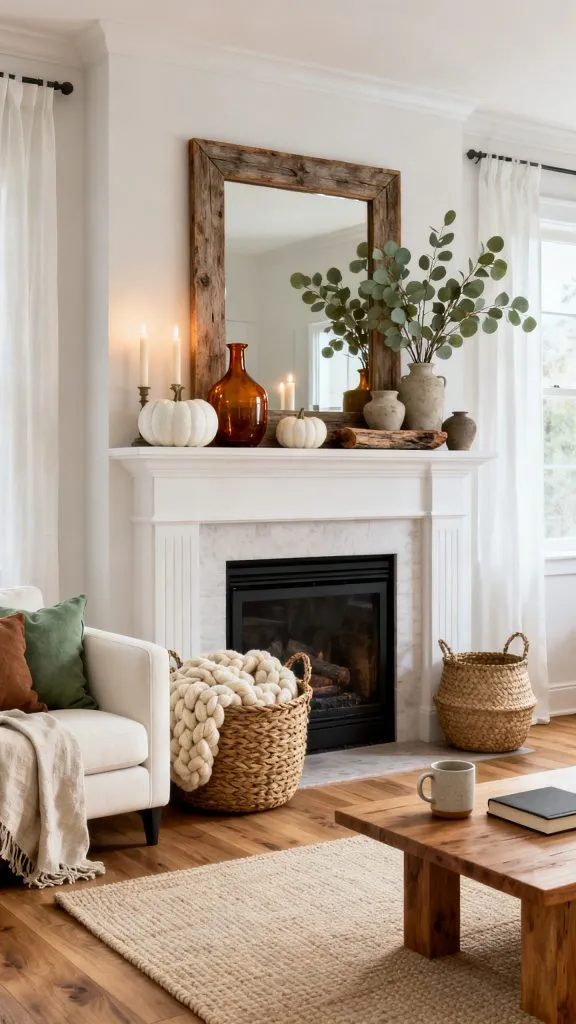 Fall Fireplace Decor Ideas 1 2