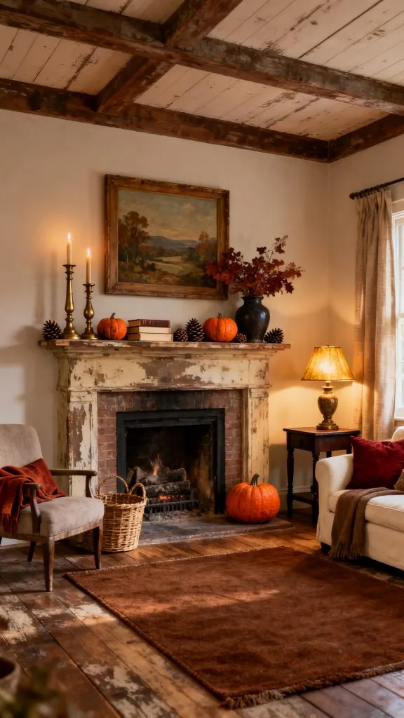 Fall Fireplace Decor Ideas 1 4