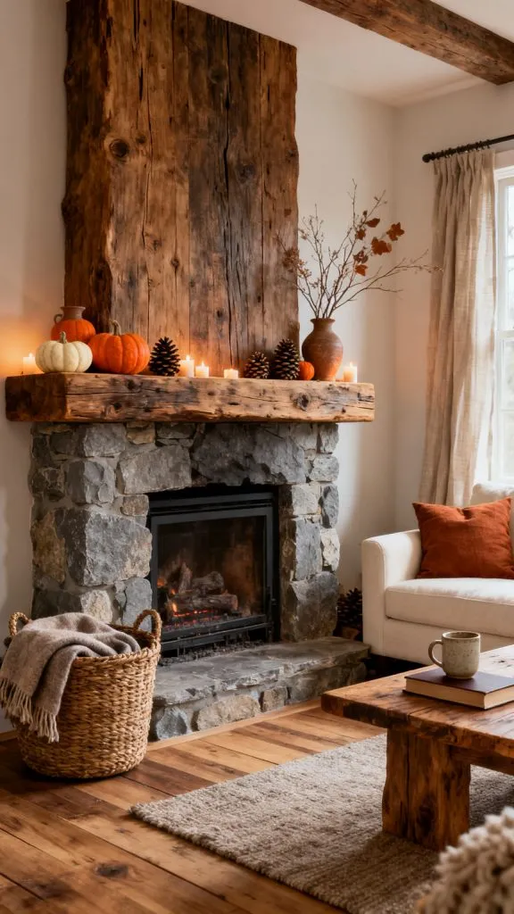 Fall Fireplace Decor Ideas 1 6