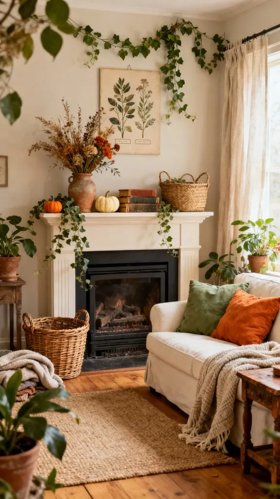 Fall Fireplace Decor Ideas 1 8