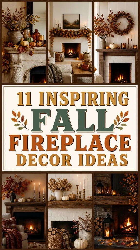 Fall Fireplace Decor Ideas 2