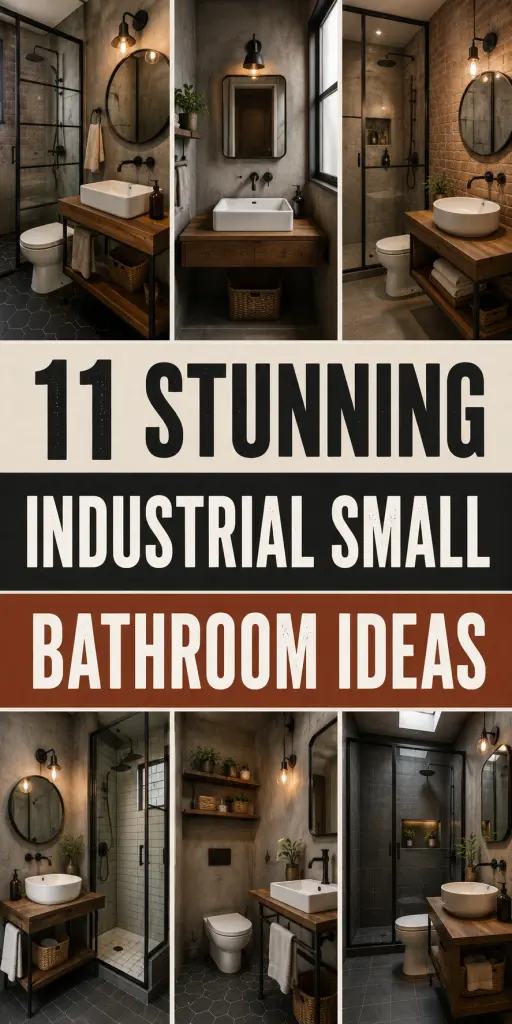 Industrial Small Bathroom Ideas 7
