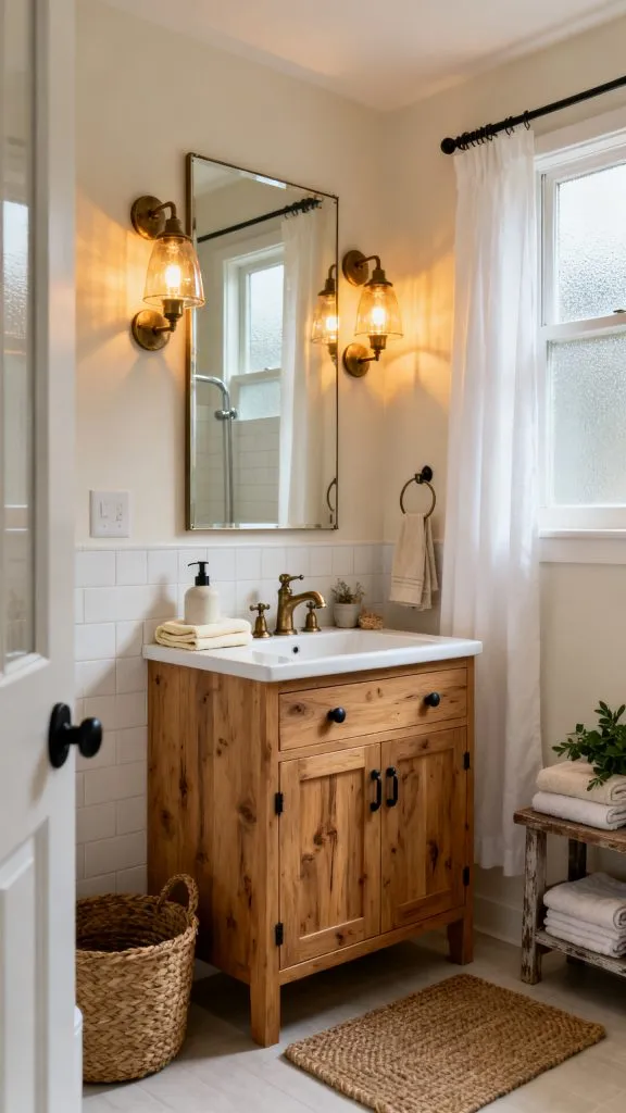 Modern Farmhouse Small Bathroom Ideas 10