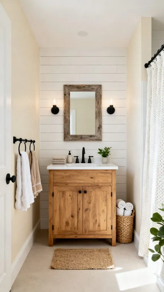 Modern Farmhouse Small Bathroom Ideas 2