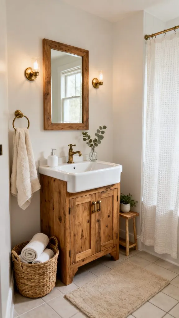 Modern Farmhouse Small Bathroom Ideas 7