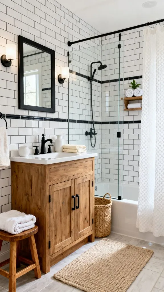 Modern Farmhouse Small Bathroom Ideas 8