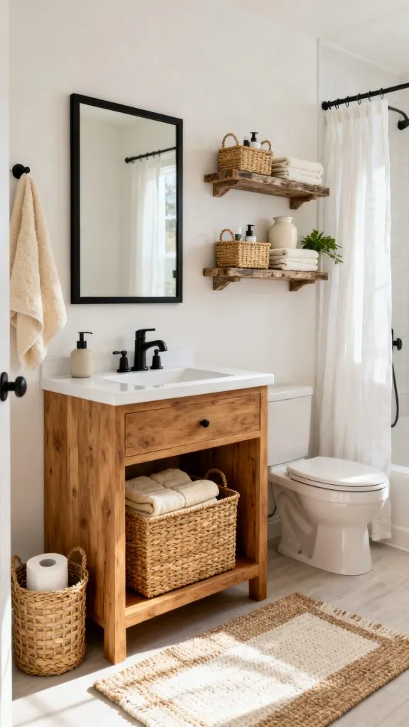 Modern Farmhouse Small Bathroom Ideas 9