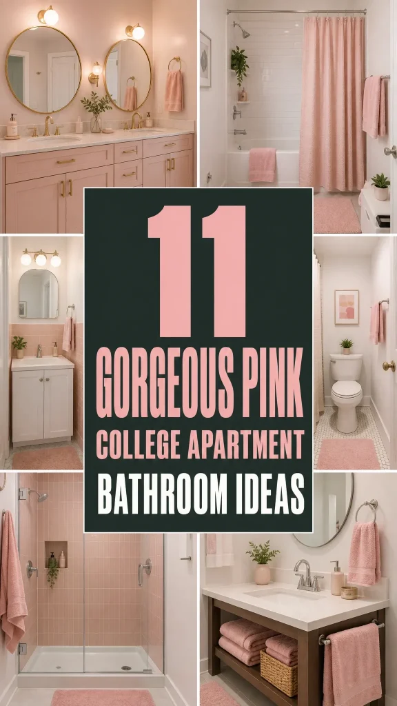 Pink College Apartment Bathroom Ideas 4