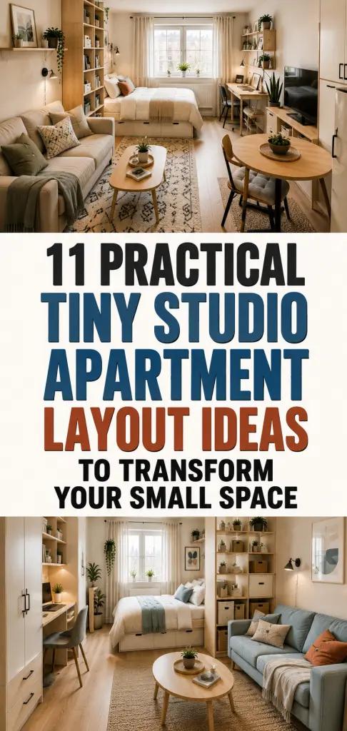 Tiny Studio Apartment Layout Ideas 7