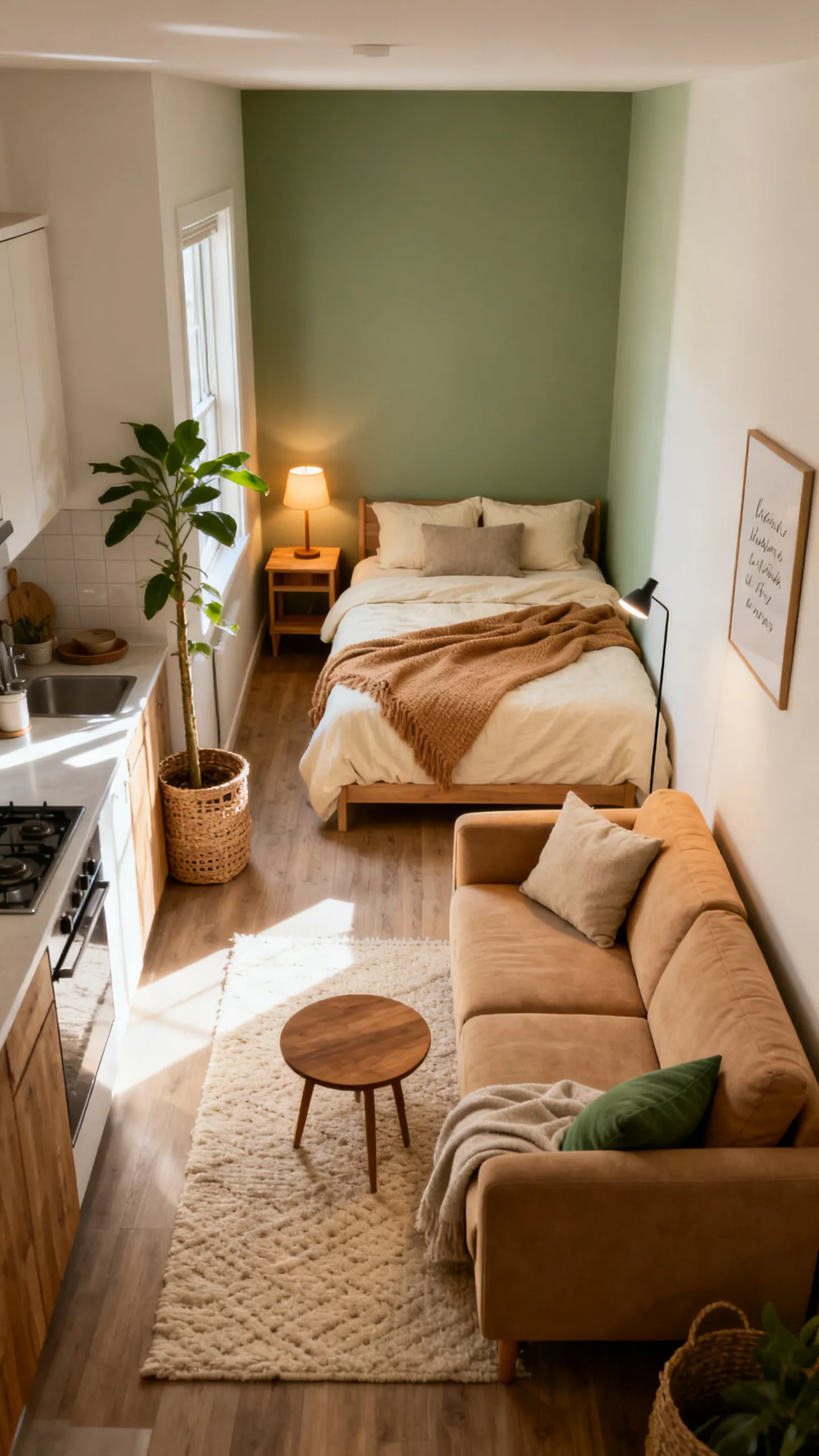 Tiny Studio Apartment Layout Ideas 7