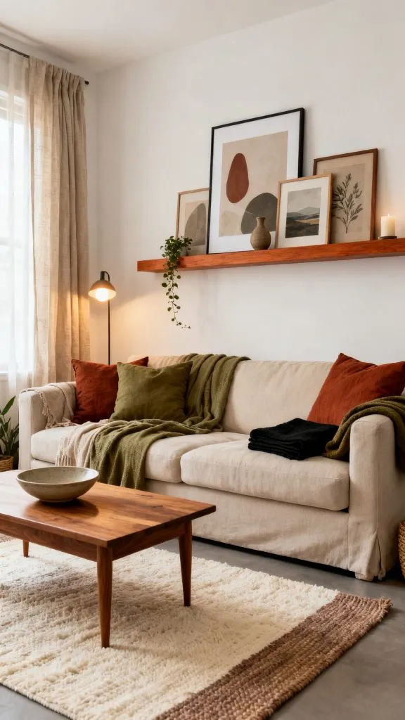 apartment living room wall decor 5