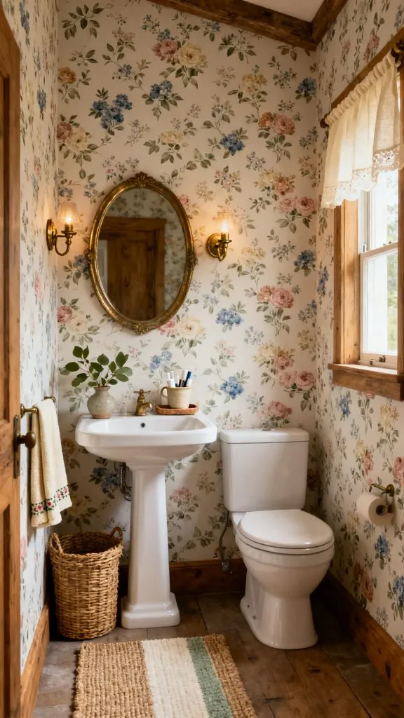 cottagecore small bathroom ideas 1