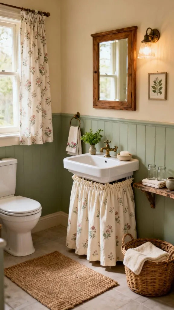 cottagecore small bathroom ideas 3